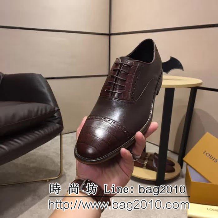 路易威登LV 頂級品質 2019春款專櫃同步發售 男士牛皮鞋 8FX2057